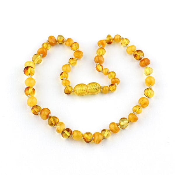 Vaikiški gintariniai karoliai