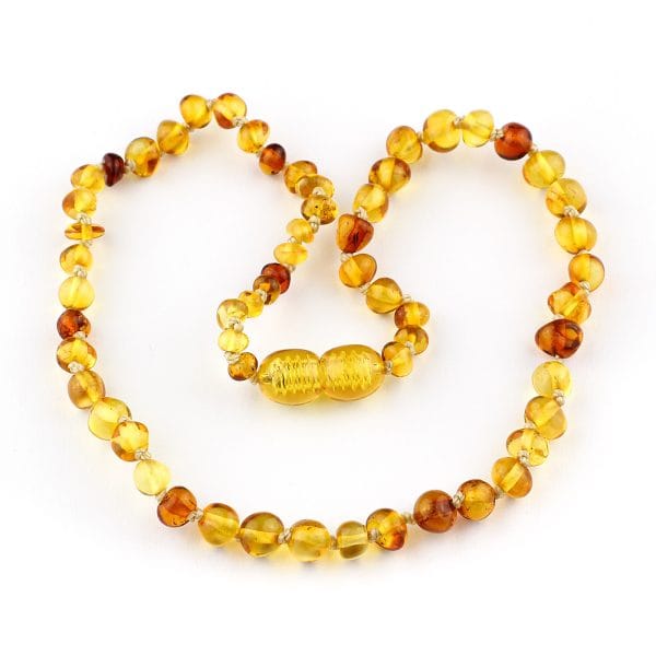 Vaikiški gintariniai karoliai