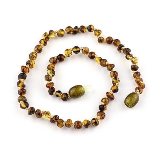 Vaikiški gintariniai karoliai