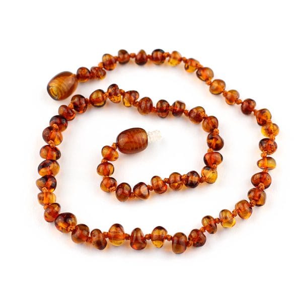 Vaikiški gintariniai karoliai