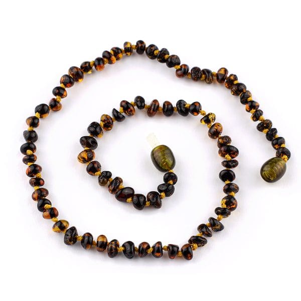 Vaikiški gintariniai karoliai