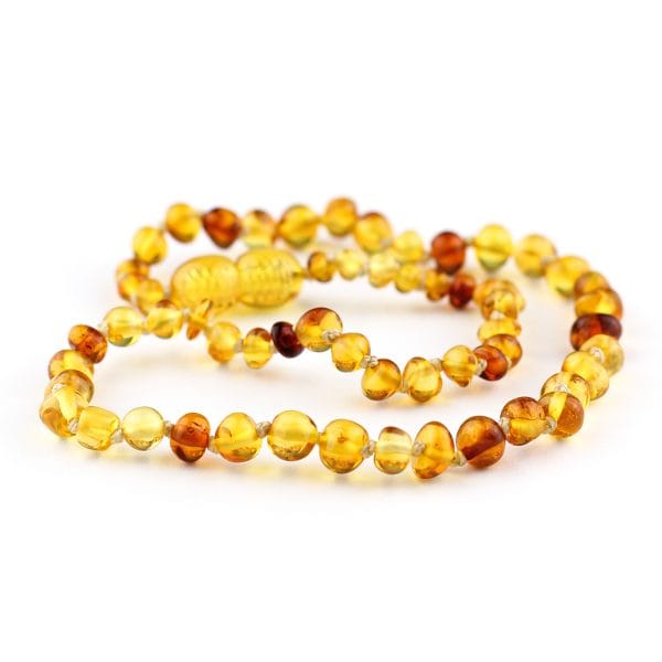 Vaikiški gintariniai karoliai