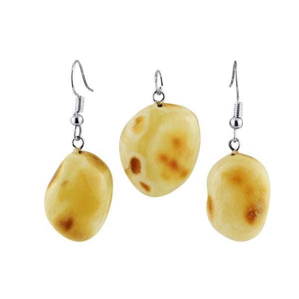 Gintarinis rinkinys "Saulės akmuo"