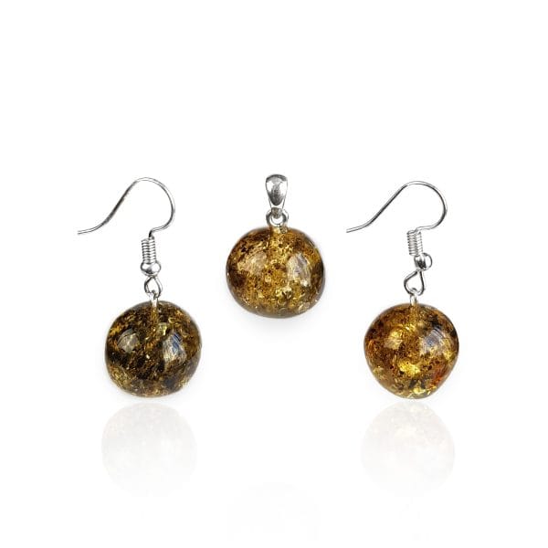 Gintarinis rinkinys - Burbulai