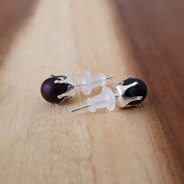 Gintariniai auskarai vinelės