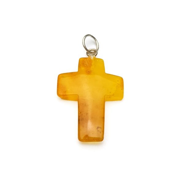Gintarinis kryželis - pakabukas