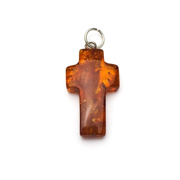 Gintarinis kryželis - pakabukas