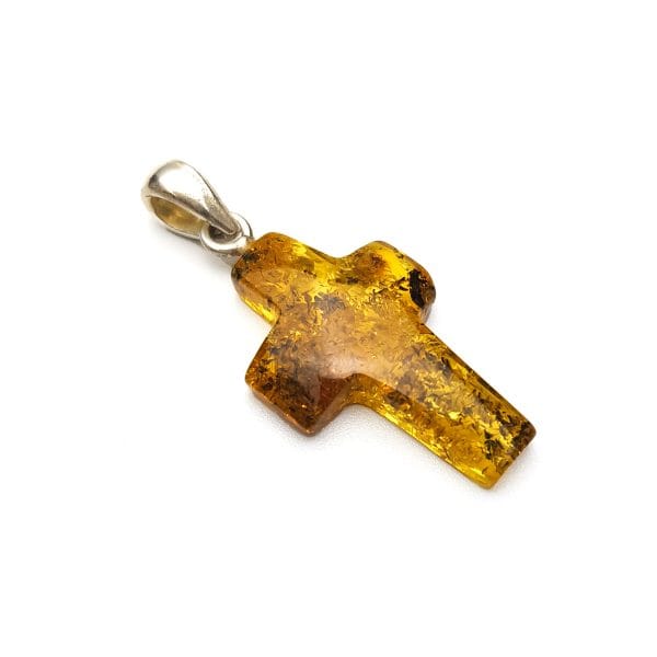 Gintarinis kryželis - pakabukas
