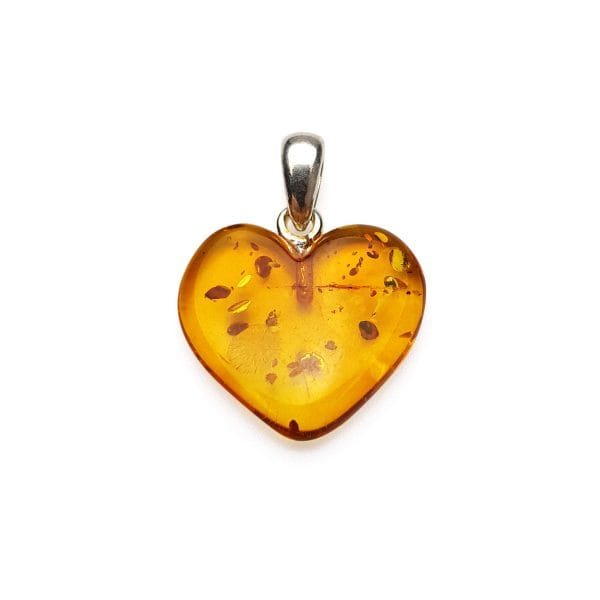 Gintarinis pakabukas "Širdelė"