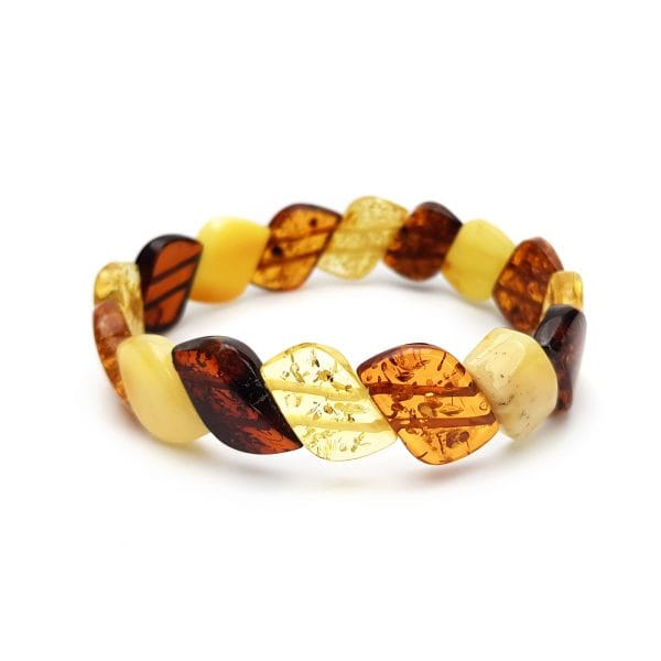 Baltijos gintaro apyrankė "Figūra marga"