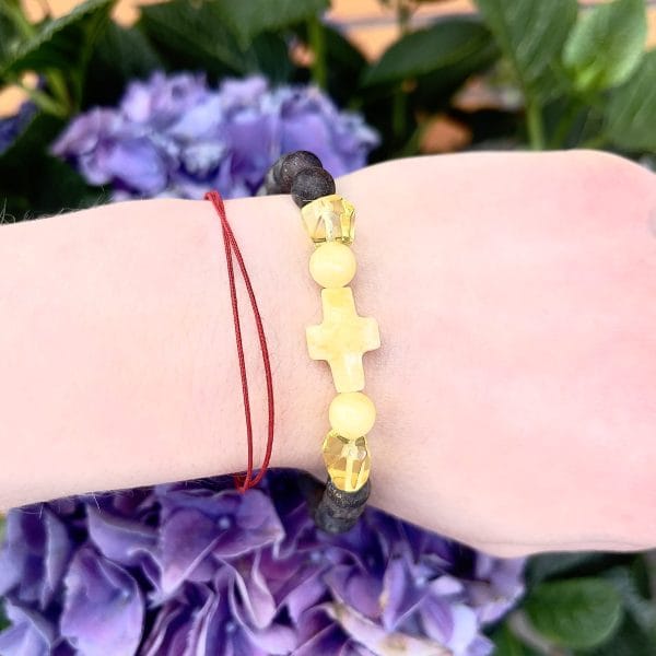 Žemės Gintaro Apyrankė "Gladiatorius"🌿🤎