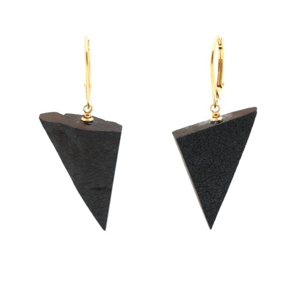 Tamsūs matiniai auskarai "Žaibai"