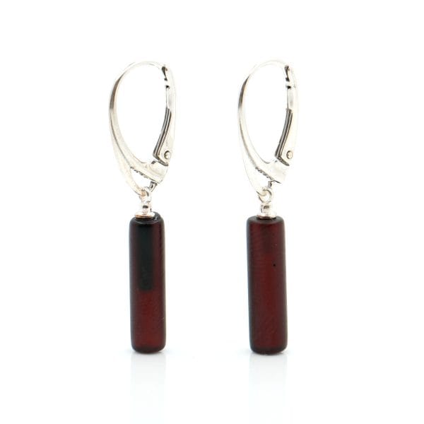 Tamsūs matiniai auskarai "Lietutis"