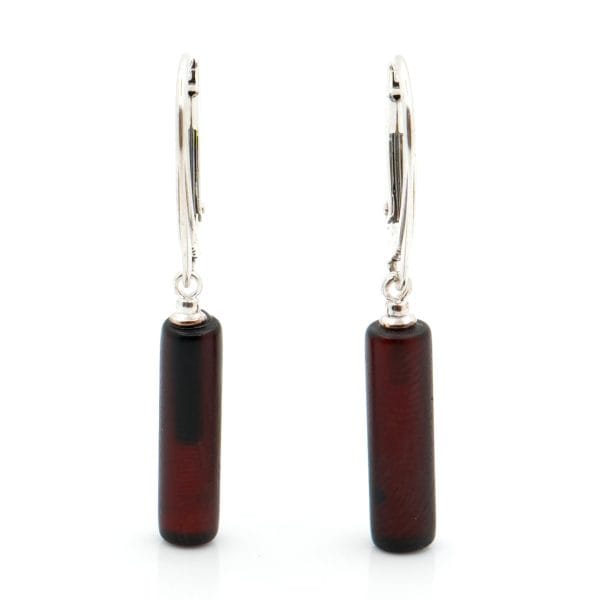 Tamsūs matiniai auskarai "Lietutis"