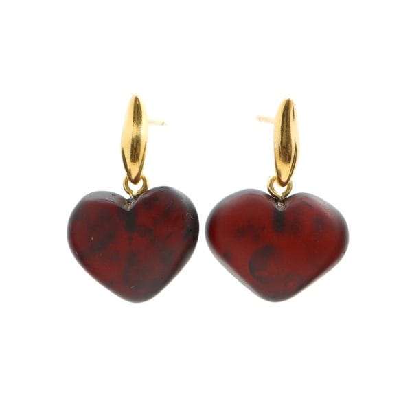 Auskarai "Krištolinė širdis"