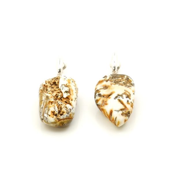 Auskarai “Baltoji plunksna”