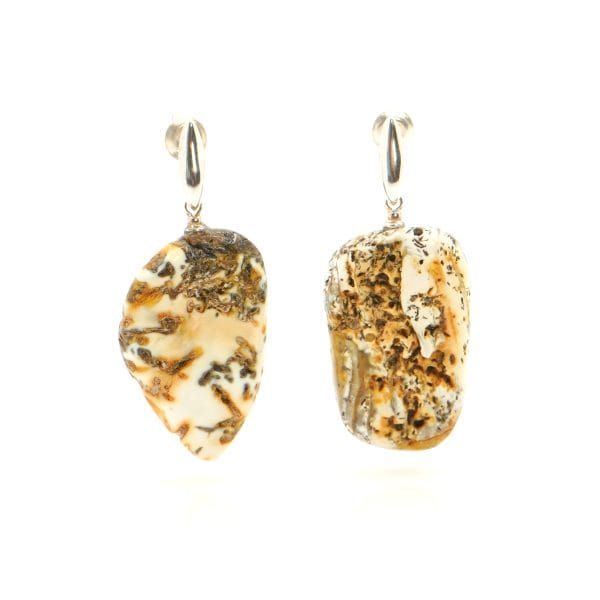 Auskarai “Baltoji plunksna”